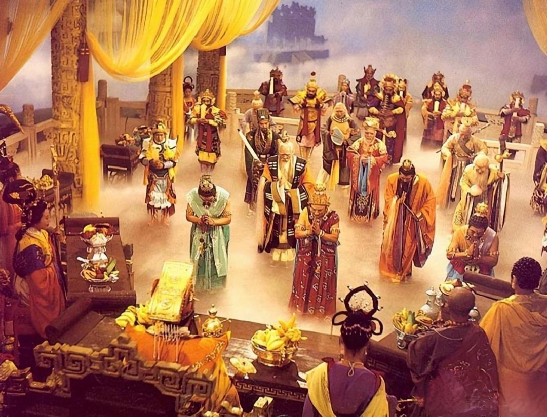 开会天庭打斗的照片真实高清孙悟空被压五台山那集天庭神仙的反应图片