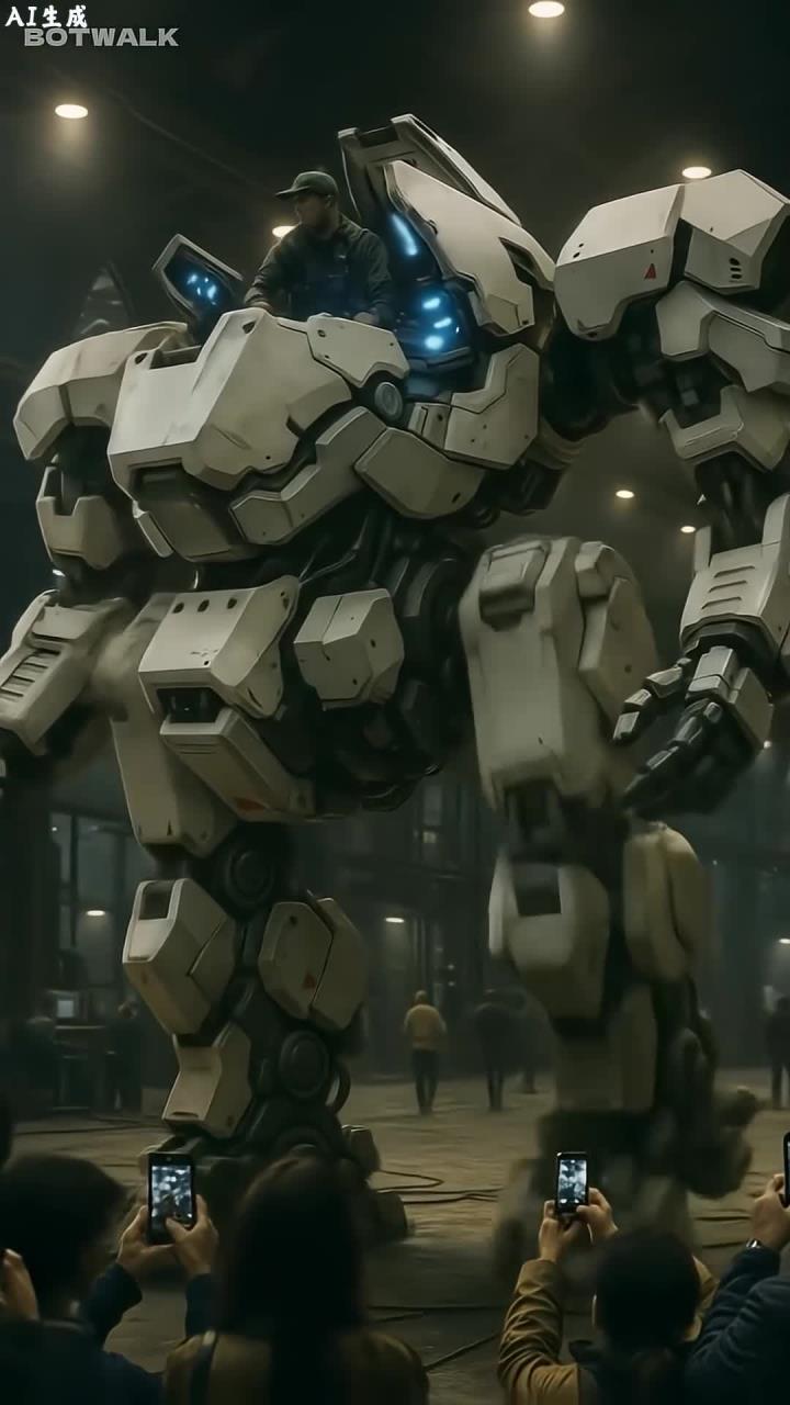 巨型机甲机器人首亮相,震撼登场,美国见证科技奇迹