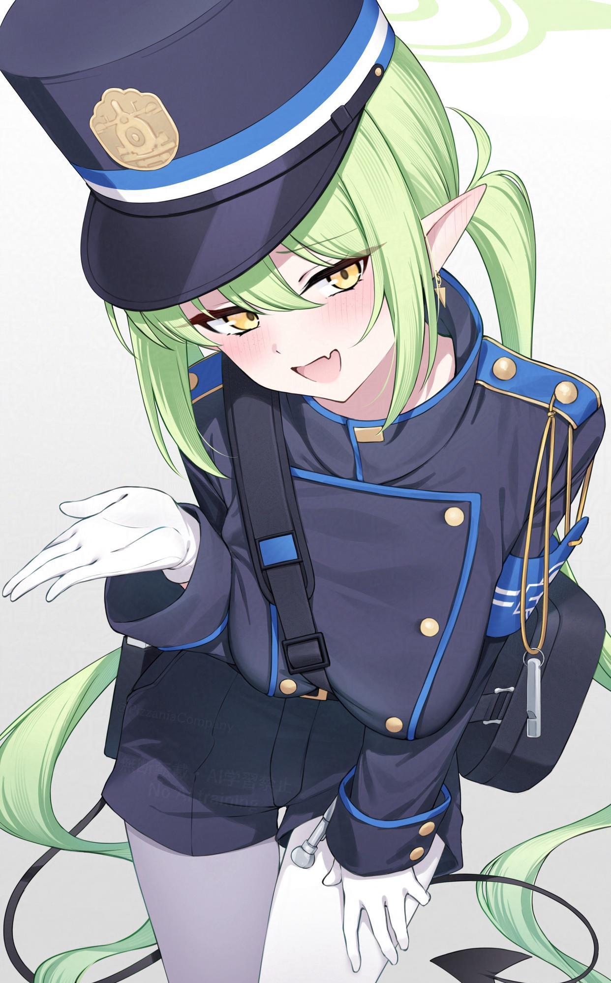 画面中的人物是一位年轻女性形象,约摸在十七至二十五岁之间