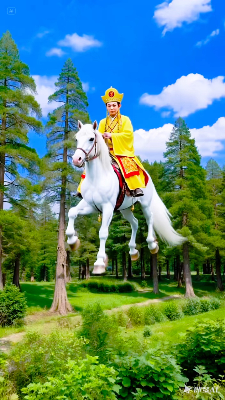 白龙马和唐僧带着祝福而来,是财富,是健康,是好运