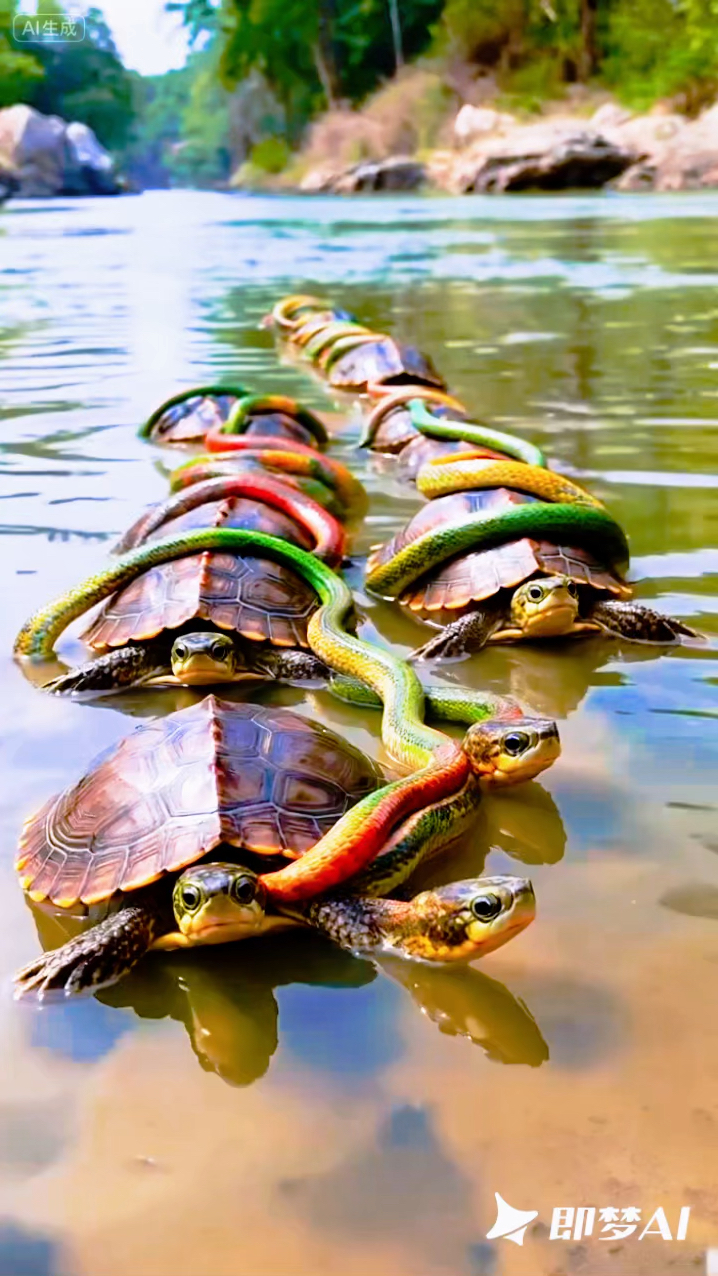 你刷到的龟蛇缠绕在一起,事业辉煌腾达,吉祥如意,日进斗金