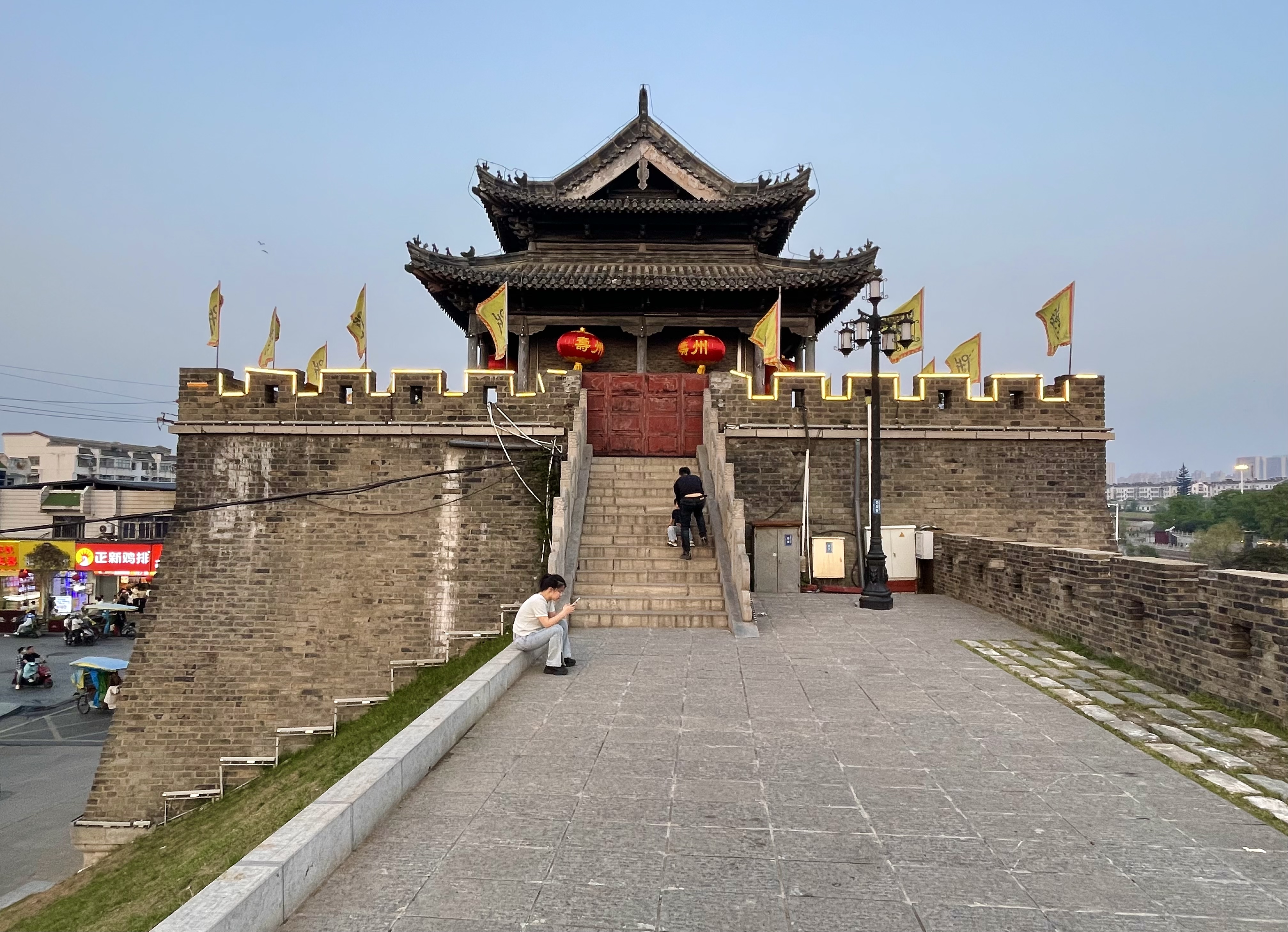 寿县古城墙,是全国重点文物保护单位,为