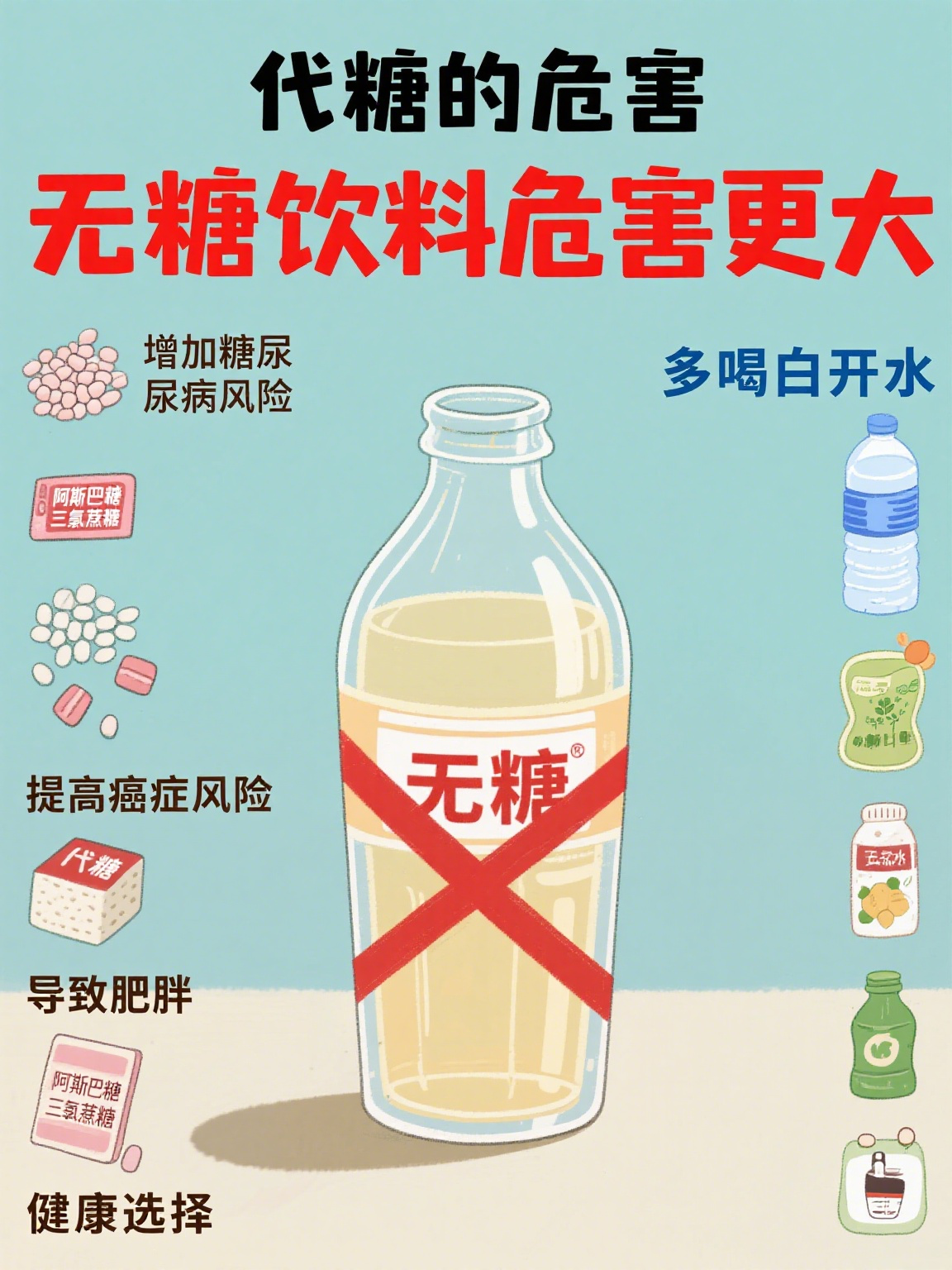 为什么说无糖饮料更有害身体