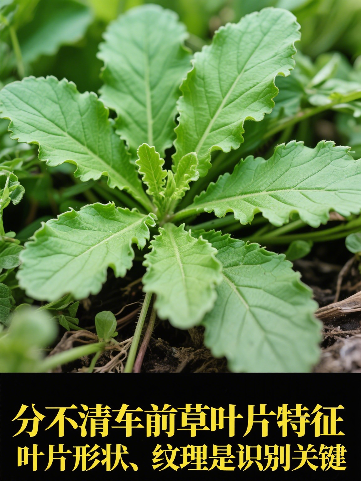 车前草长什么样子 车前草是种常见的野生植物,模样朴素却有辨识度