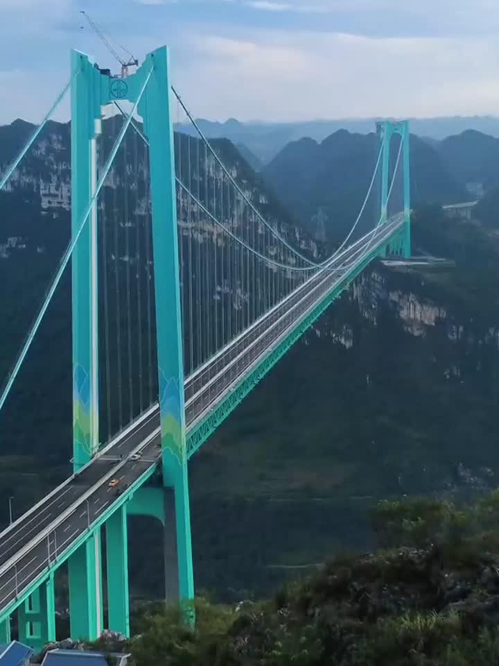 "桥"见世界第一高,花江峡谷大桥即将建成通车