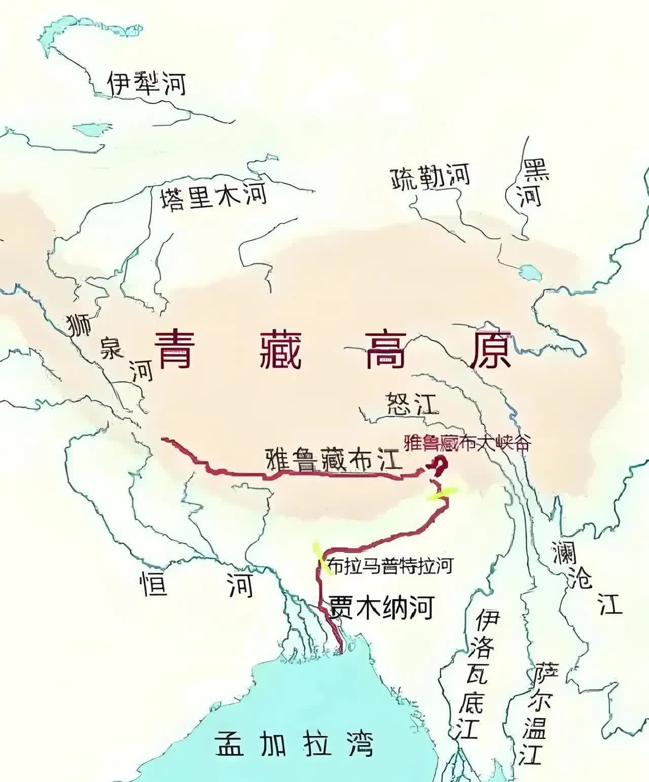 终点雅鲁藏布江流域雅鲁藏布江位置雅鲁藏布江全程图雅鲁藏布江流域图