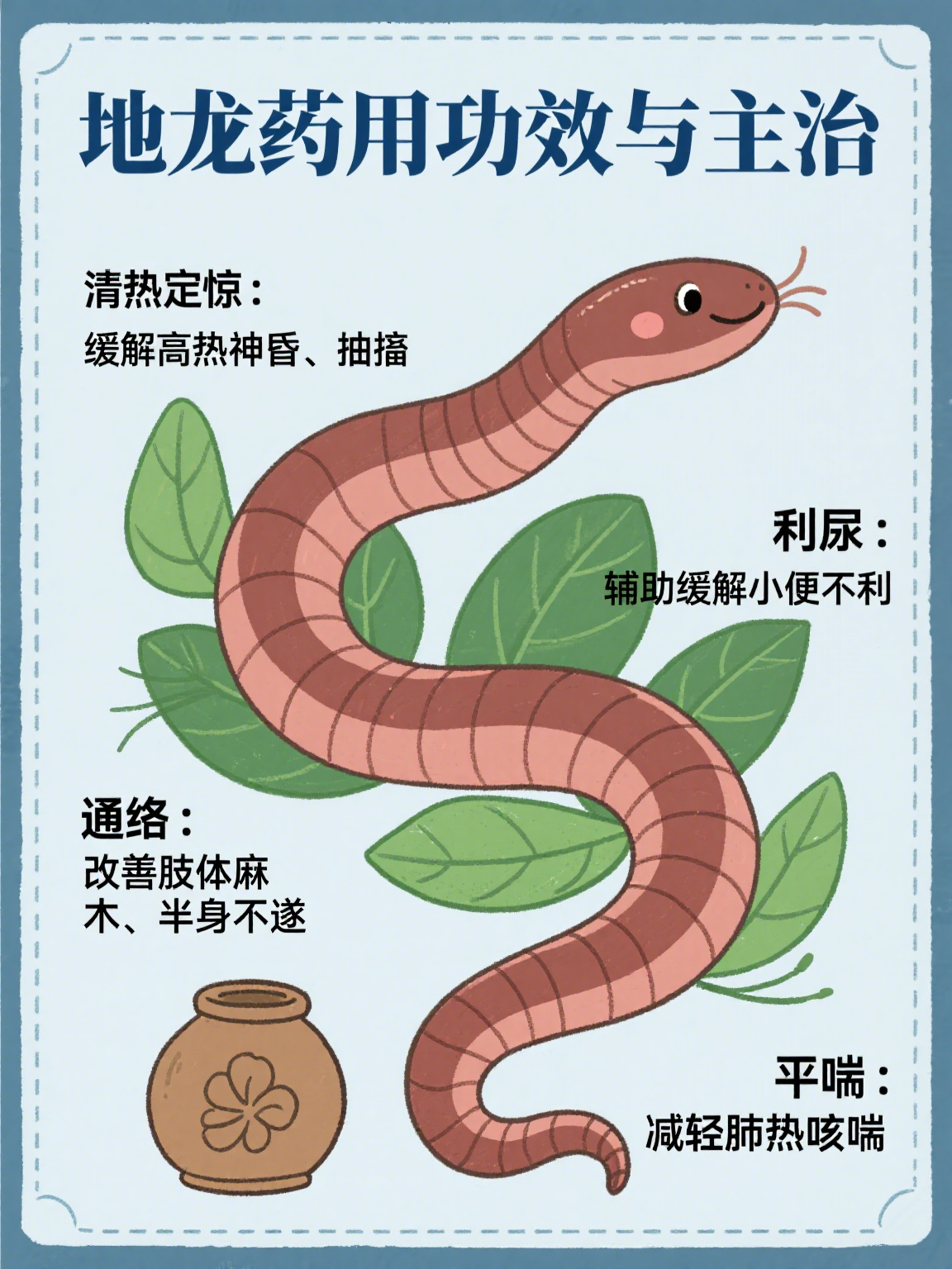 地龙的药用功效与主治是什么 地龙,也就是我们常见的蚯蚓,在中药里可