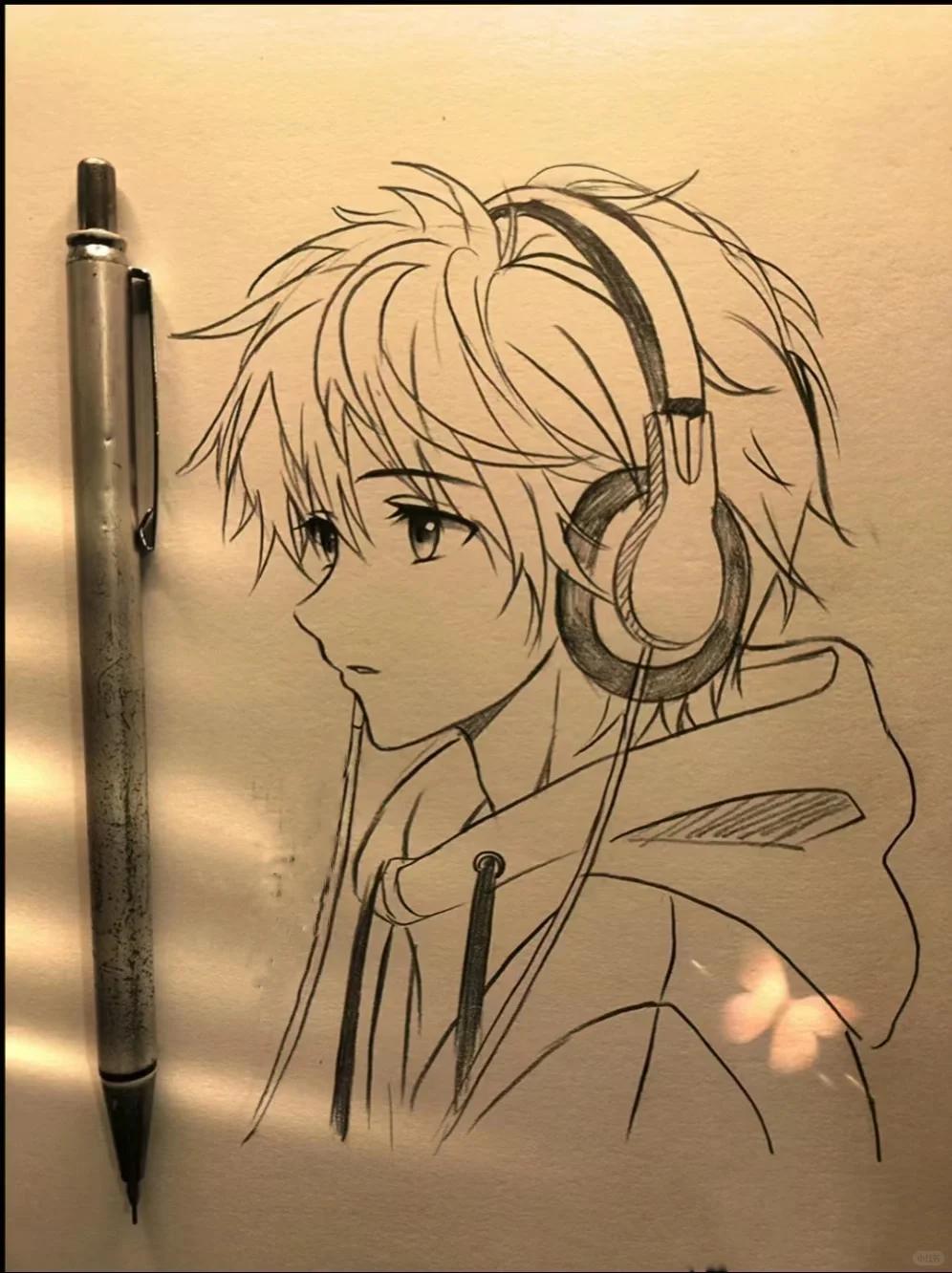 动漫人物绘画 #绘画过程图