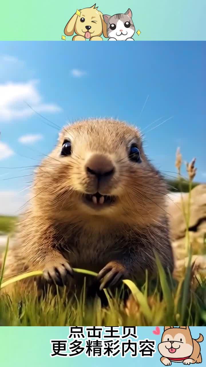 可可爱爱的土拨鼠呀