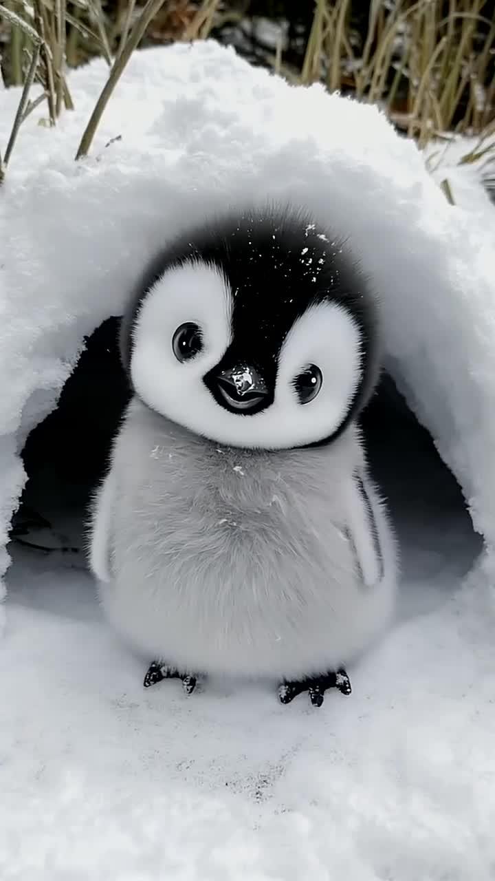 软fufu的小企鹅 好可爱呀