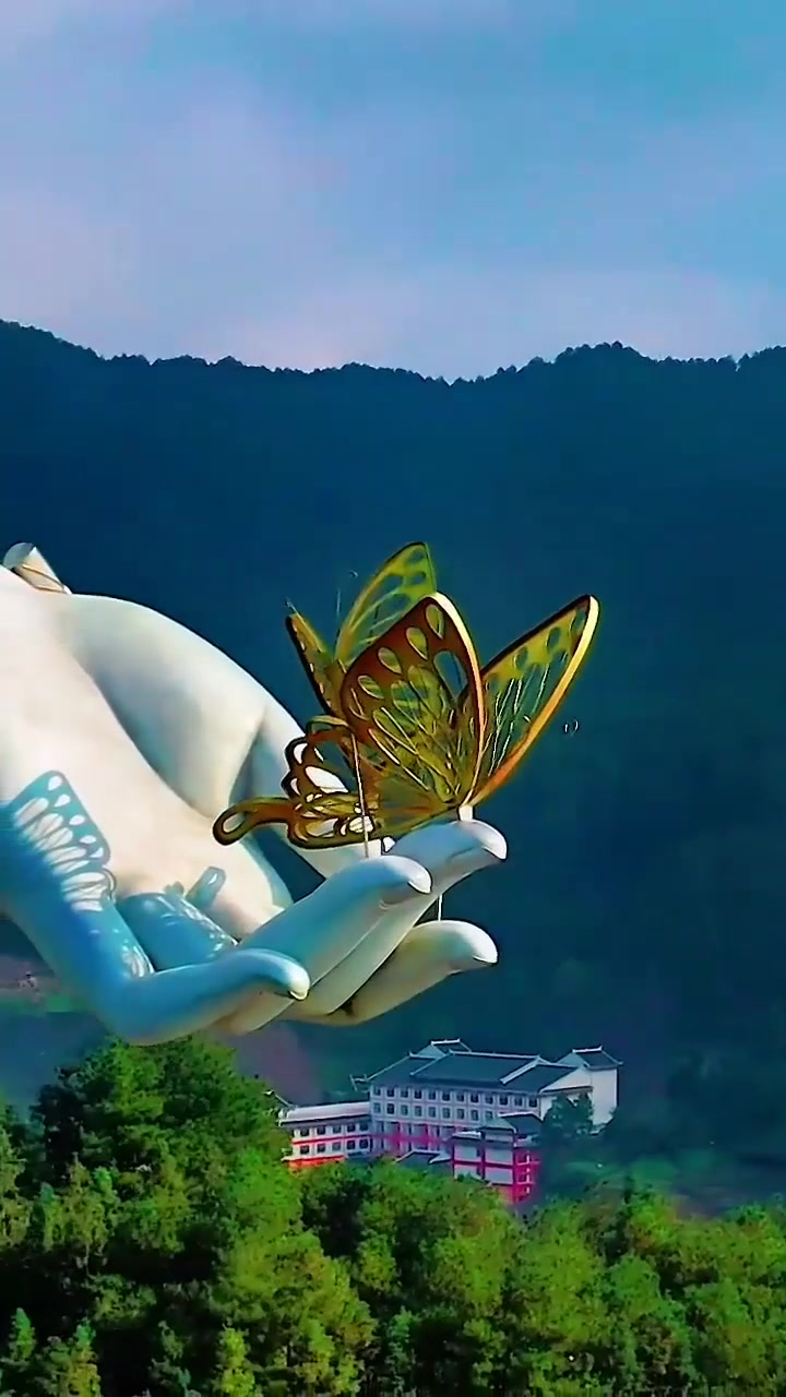 秋季旅游,早秋旅行,黔东南剑河仰阿莎雕像,是世界上最大的女神
