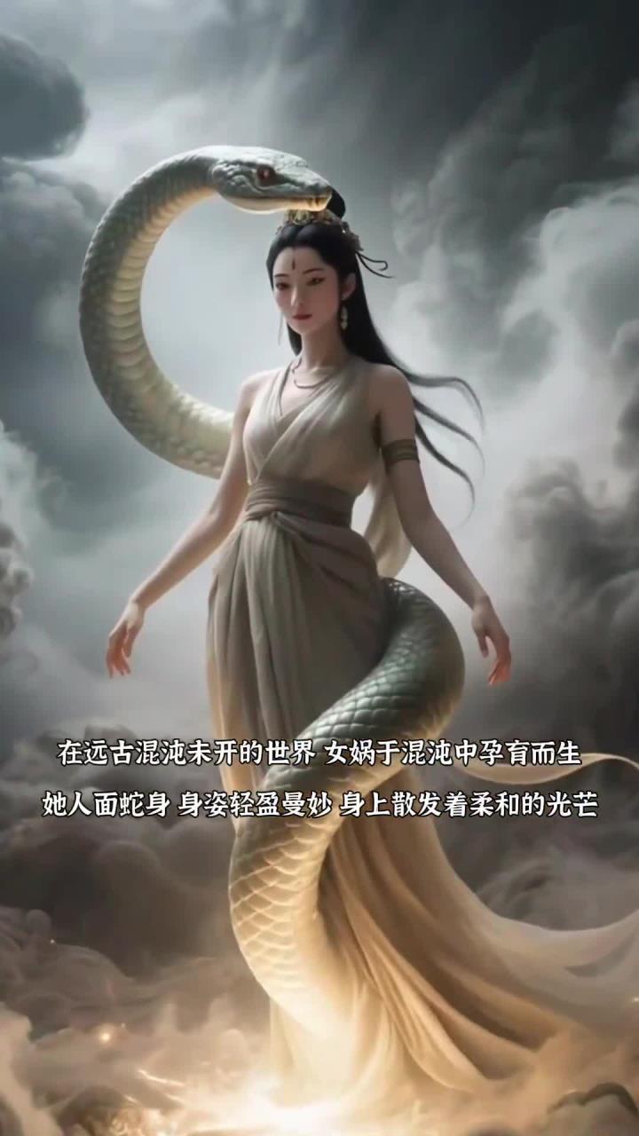 女娲是中国上古神话中具有创世与人文始祖双重形象的典型代表,其形象