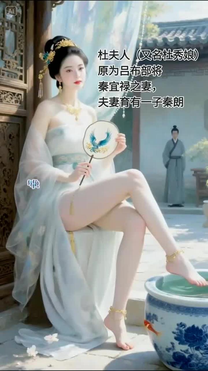 原为吕布部将秦宜禄之妻,夫妻育有一子秦朗