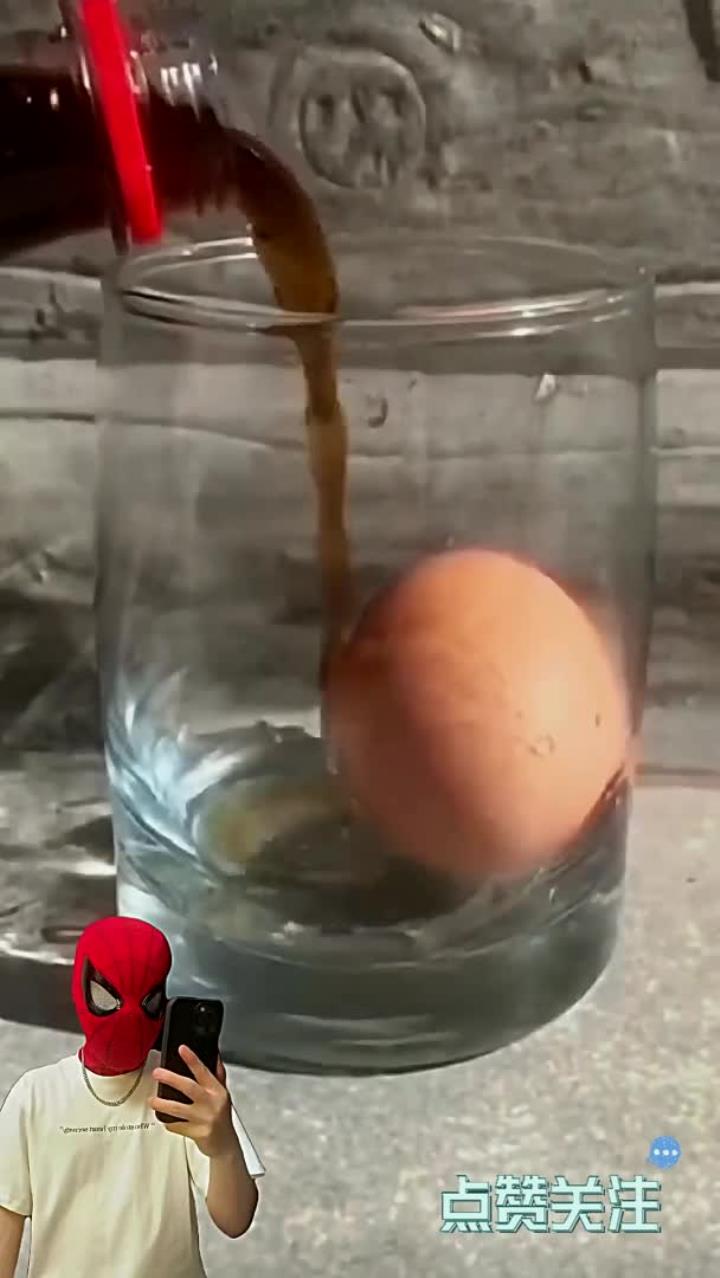 鸡蛋泡可乐一天之后会变成什么样呢?