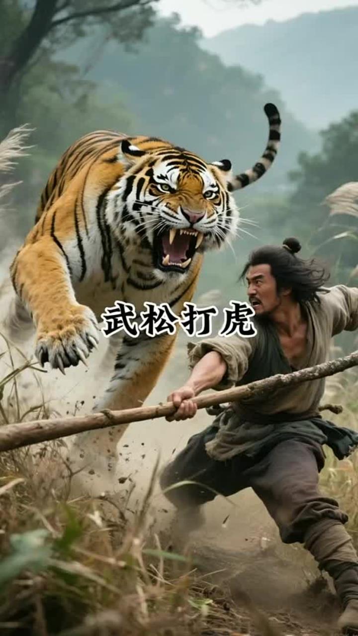 武松打虎的经典瞬间