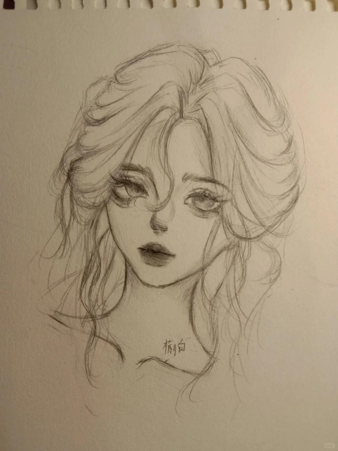 以前觉得这幅还挺好看的,现在看着,越看越丑 #随便画画   #自学画画