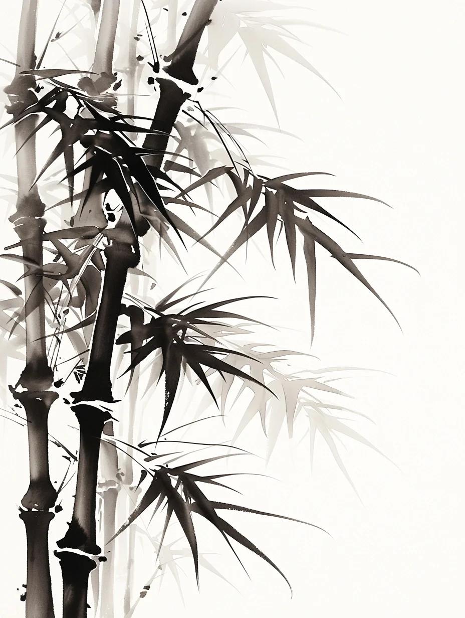 作品水墨画竹子照片水墨画 竹国画竹林国画竹子林国画竹林图片大全