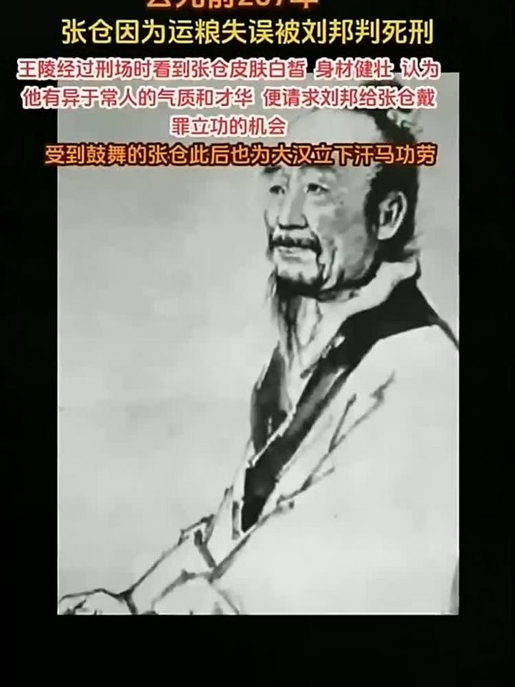张苍原本是一名运粮官吏,护送粮草时遭到贼匪抢劫,导致粮草损失,历史,中国古代史,好看视频