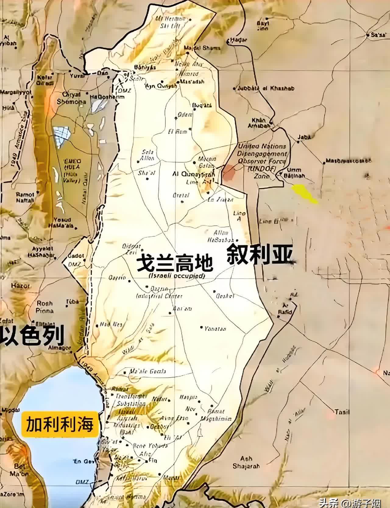 公里,海拔高度在1000米左右,居高临下,可以俯瞰叙利亚大马士革全城,从