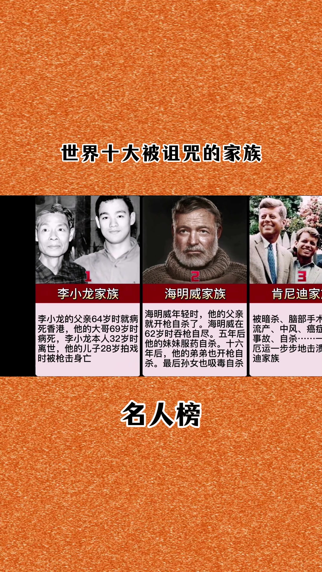 世界公认十大可怕家族