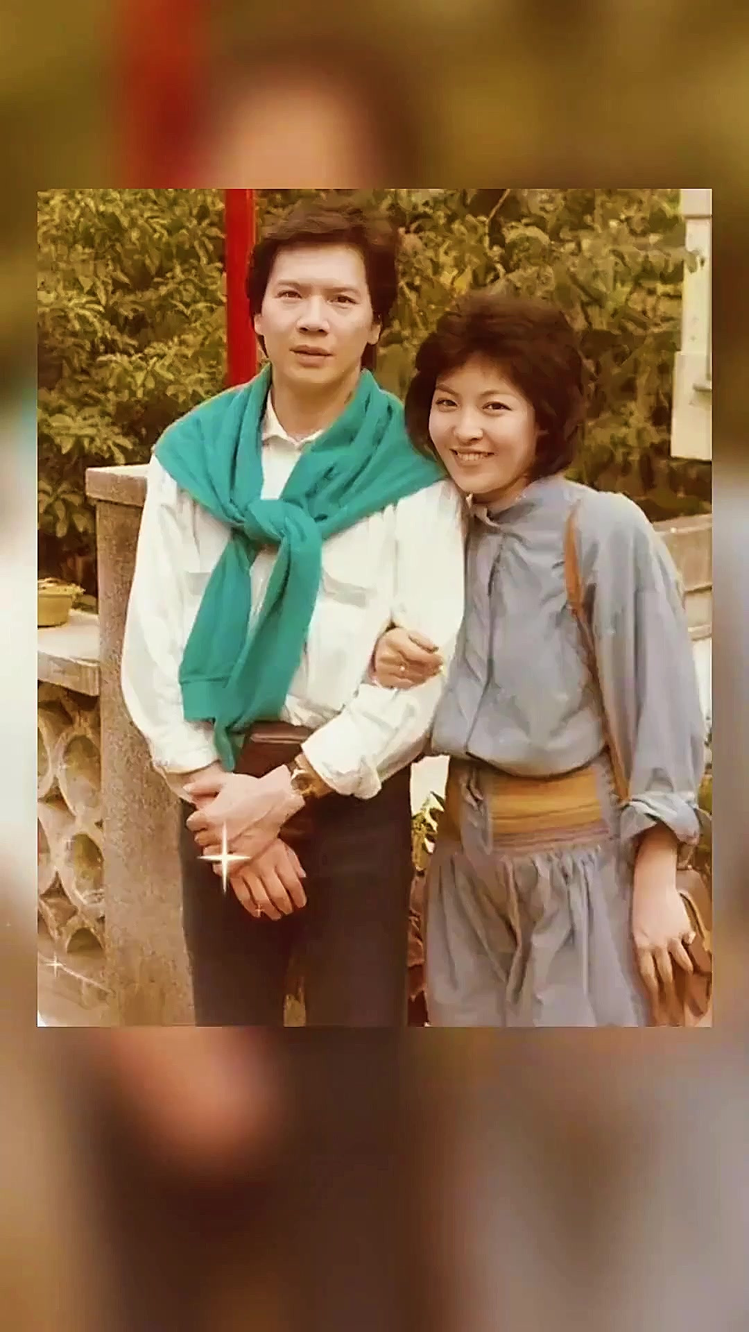 上世纪80年代,向太陈岚与向华强,还在恋爱蜜月期的一张合影