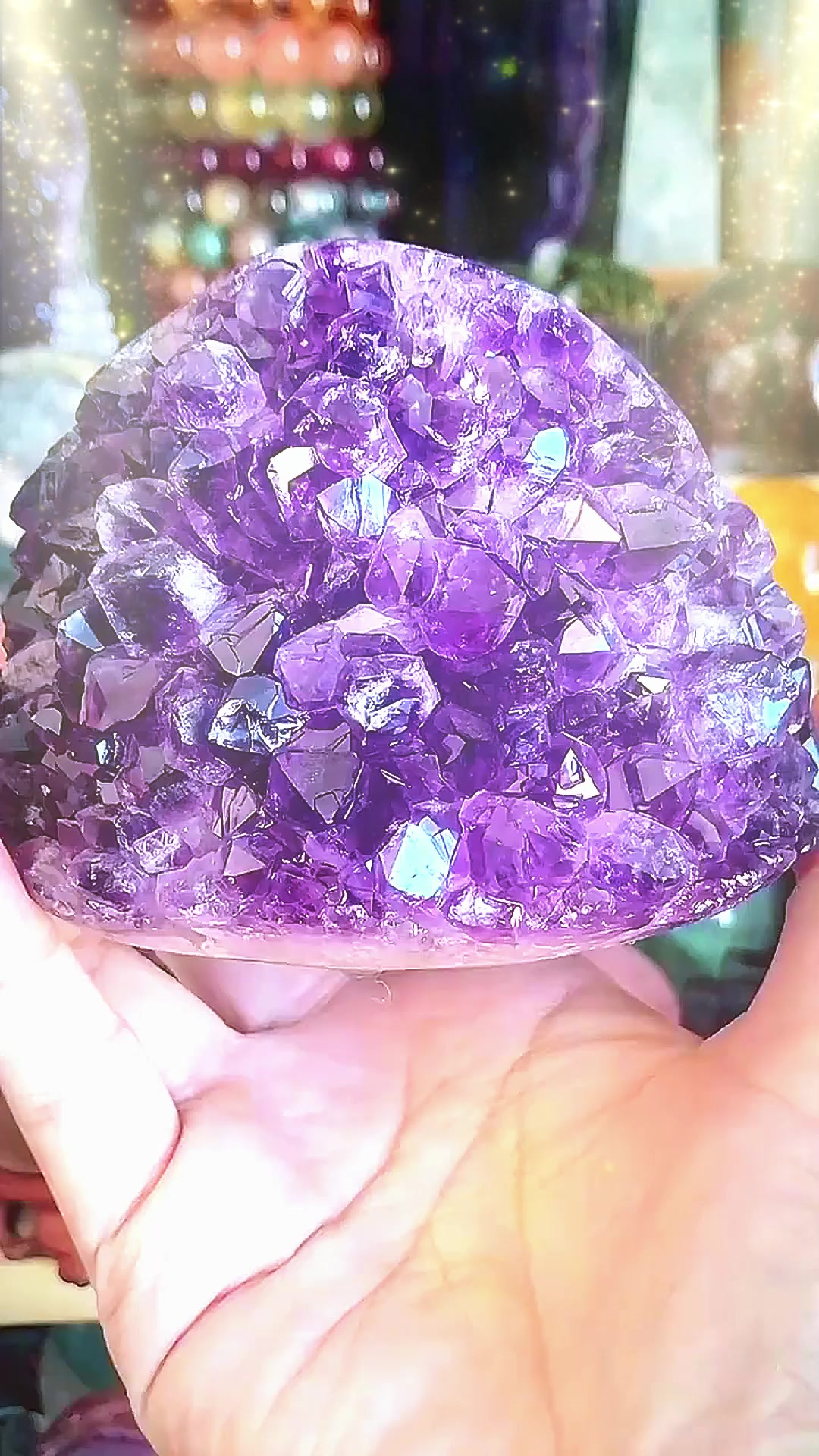 大牙紫水晶原石簇!