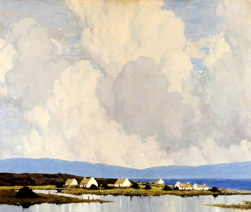 爱尔兰画家保罗·亨利(1876-1958)油画作品欣赏