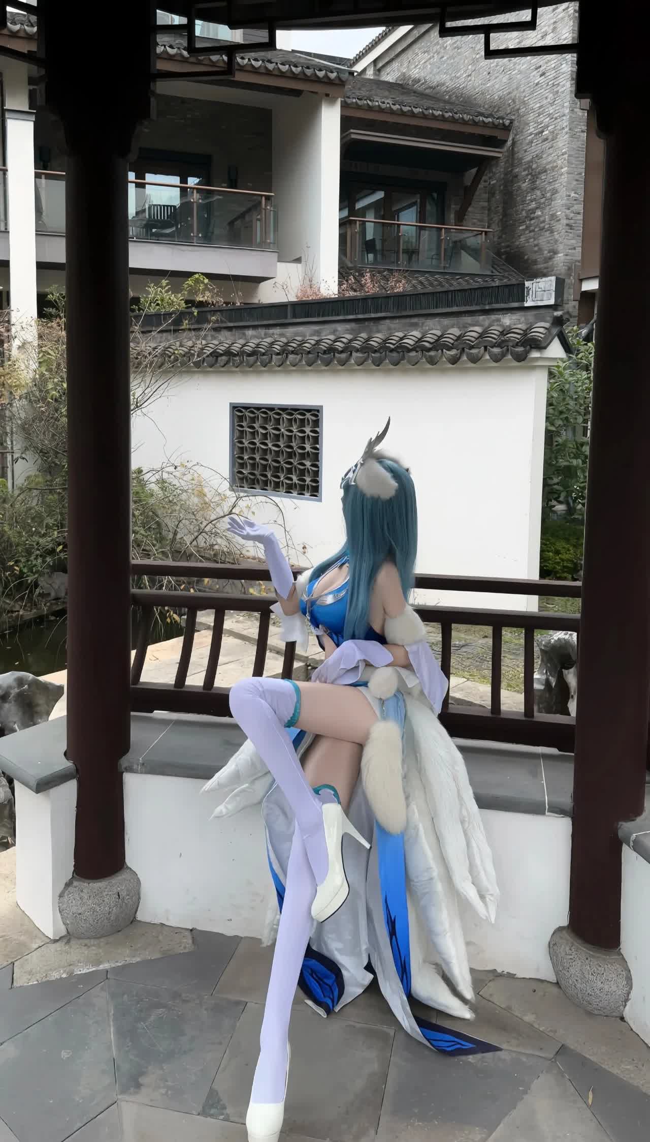 王昭君 老版原皮,白丝大长腿甚是性感#我要上热门