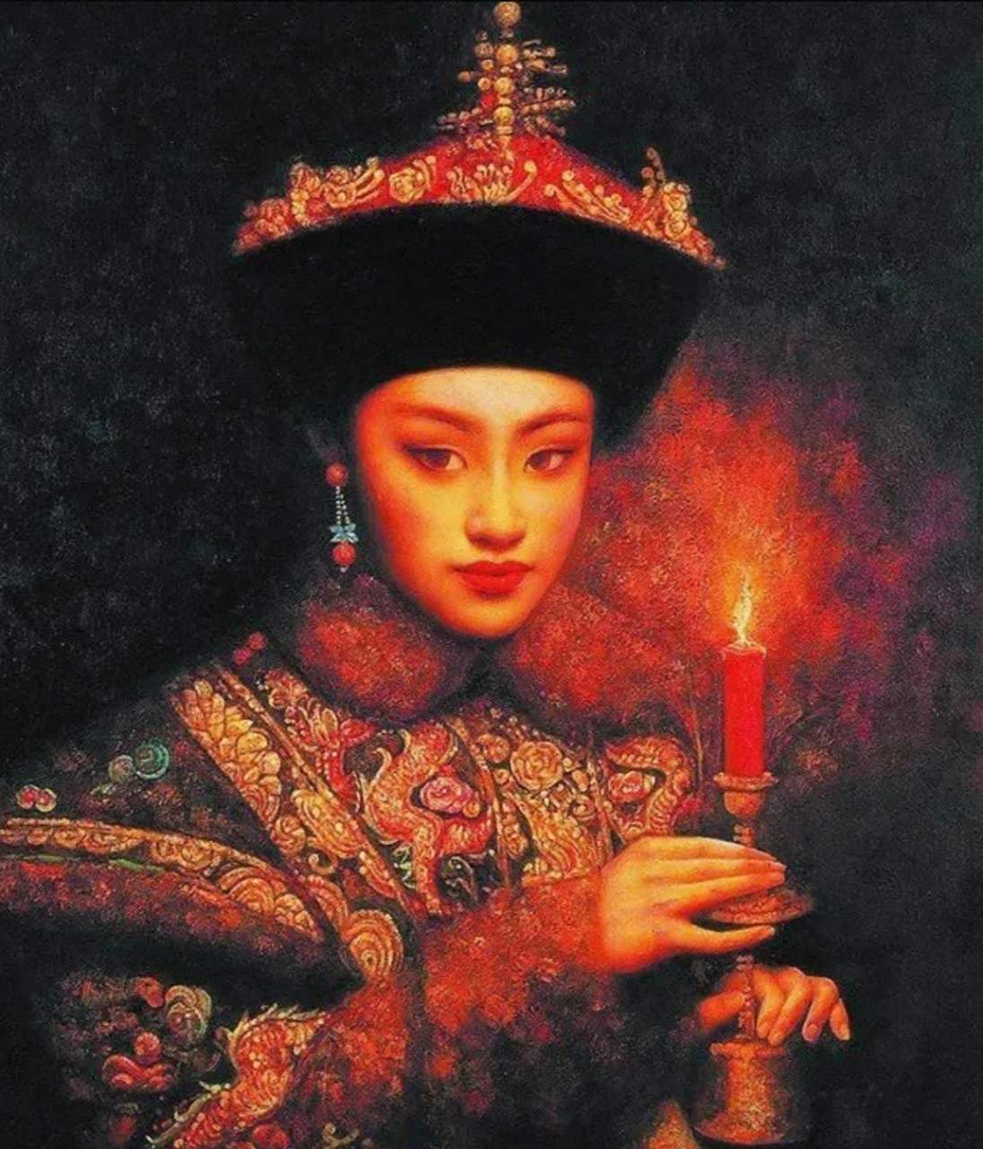 1875 年,皇后阿鲁特氏遭慈禧囚禁,整整四天未进滴水粒米