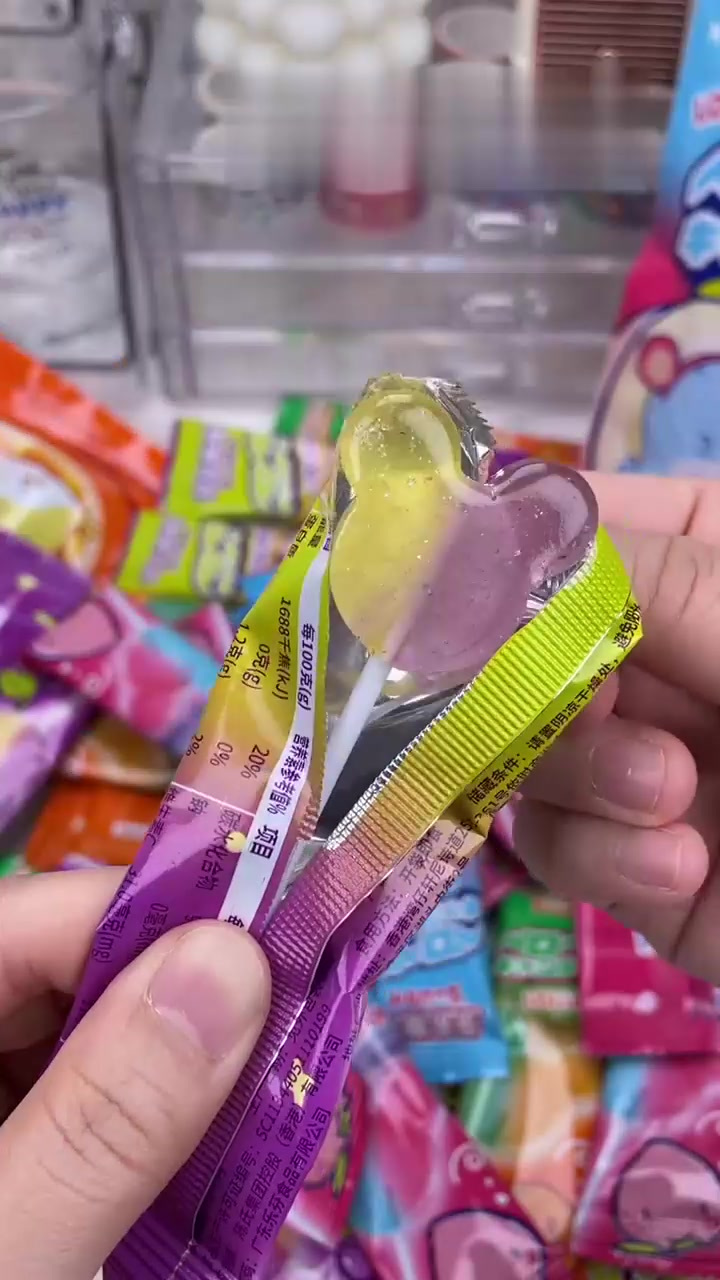 好看又好吃的双色双味棒棒糖,酸酸甜甜谁能不爱呢