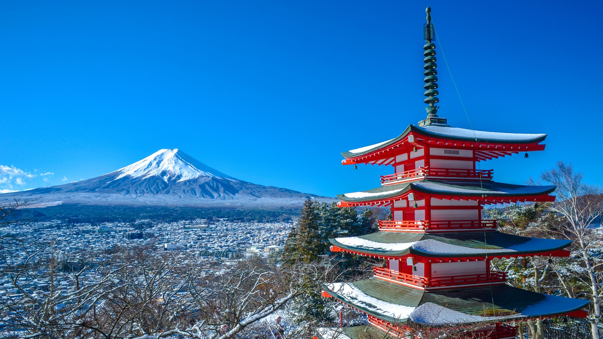 富士山背景图横屏图片