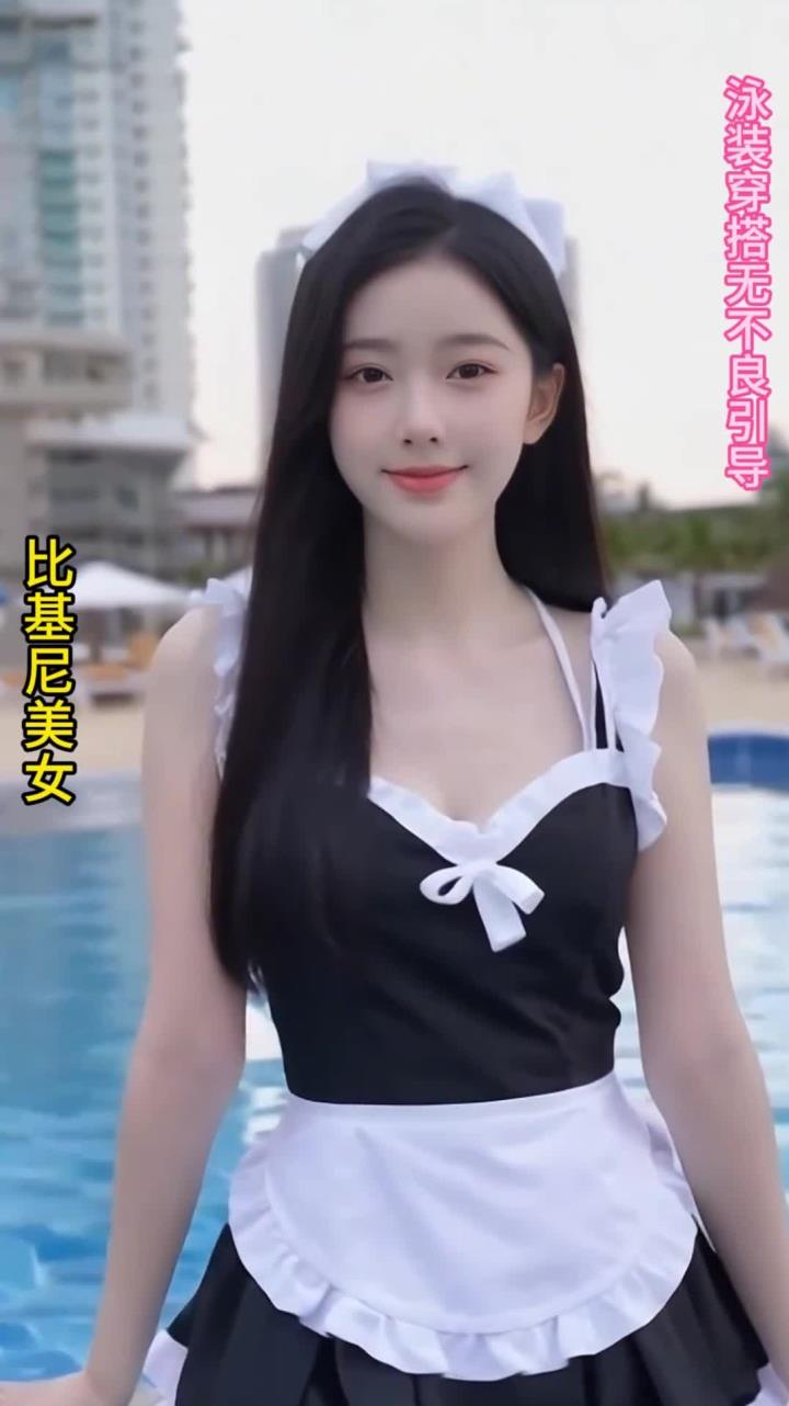 美女泳装派对,风情万种,肤白如玉,长腿夺目,焦点所在(466)