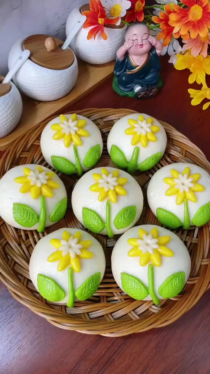 简单易学的太阳花馒头,小朋友们非常喜欢