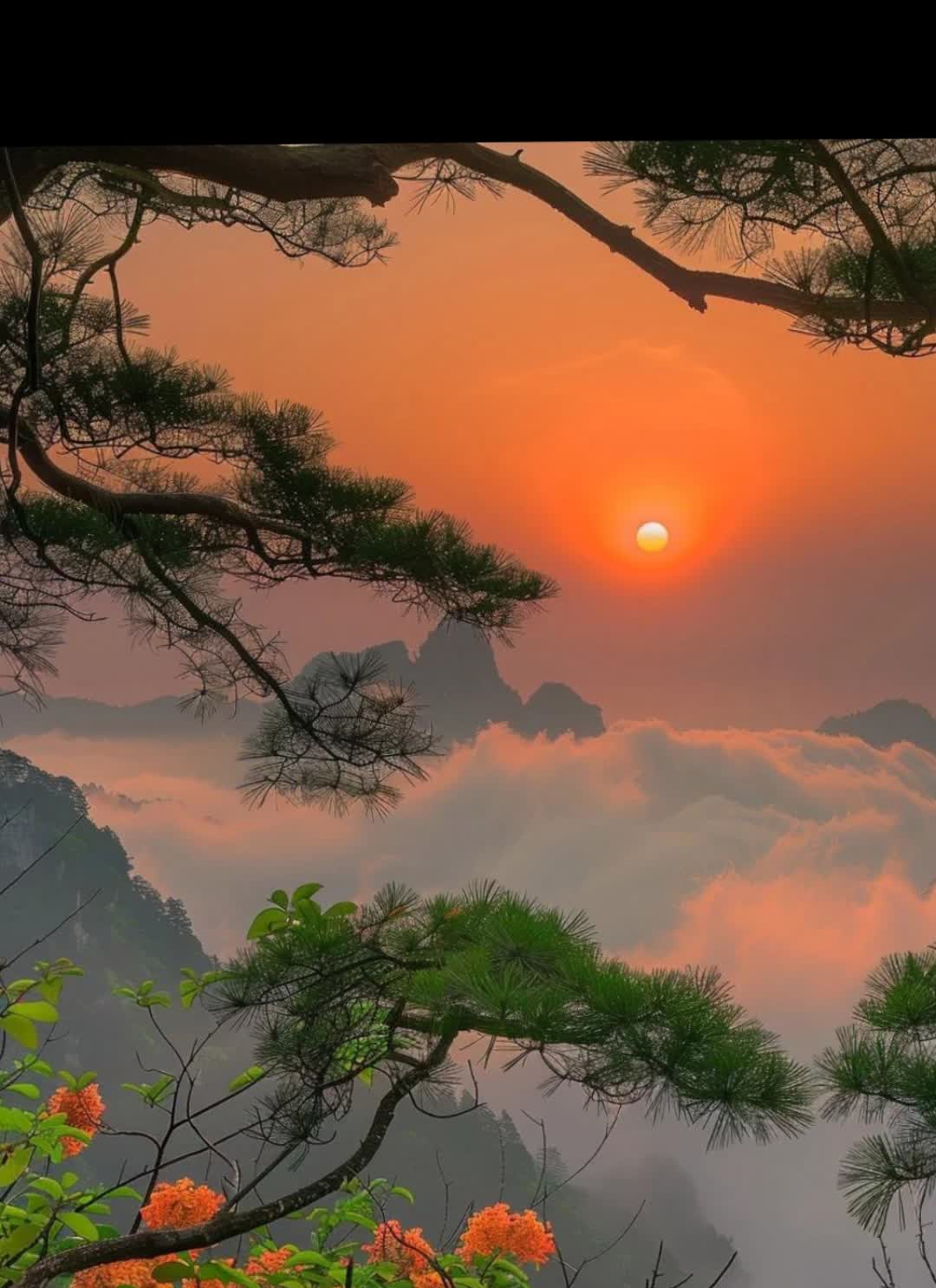 东方破晓,天际泛起一抹绮丽的鱼肚白,俄而,一轮红日