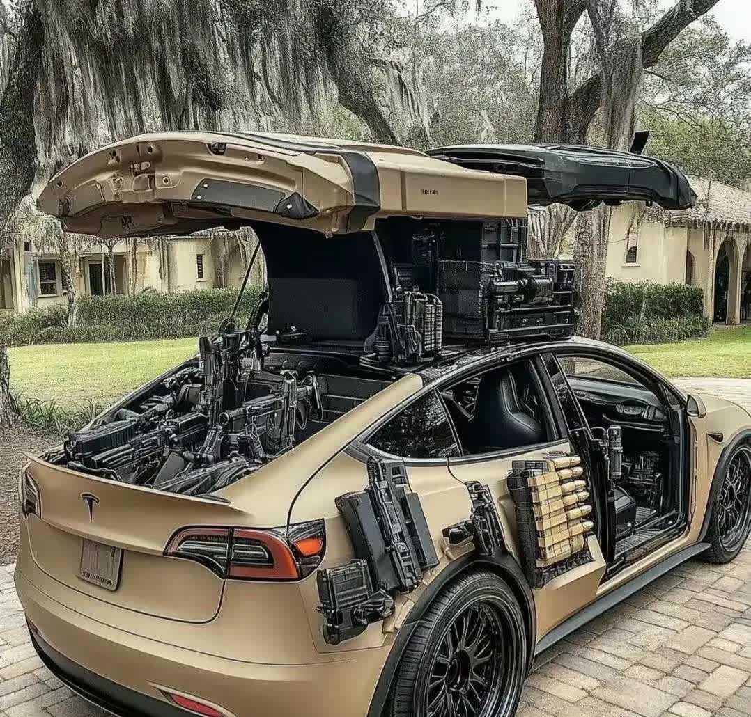 不得不佩服这位创作能力超强之人,竟能将车改装成如此独特模样,脑洞大