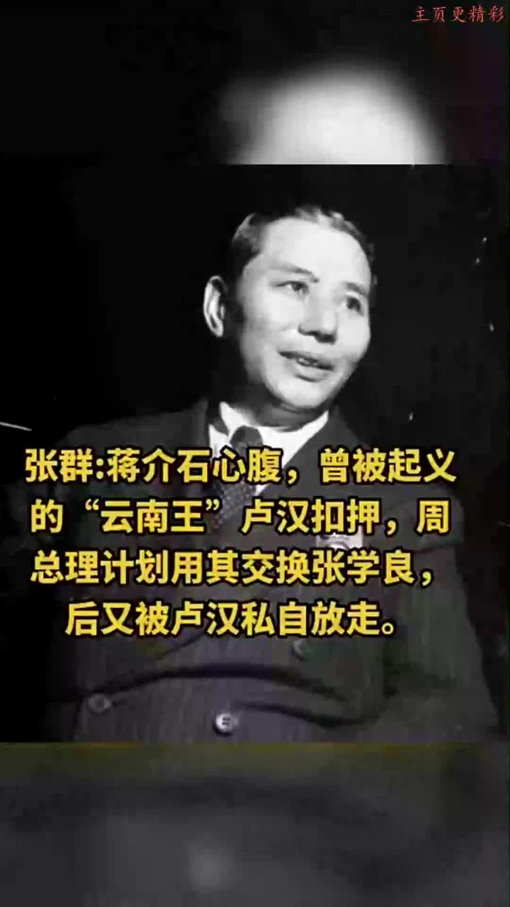卢汉为何放走张群