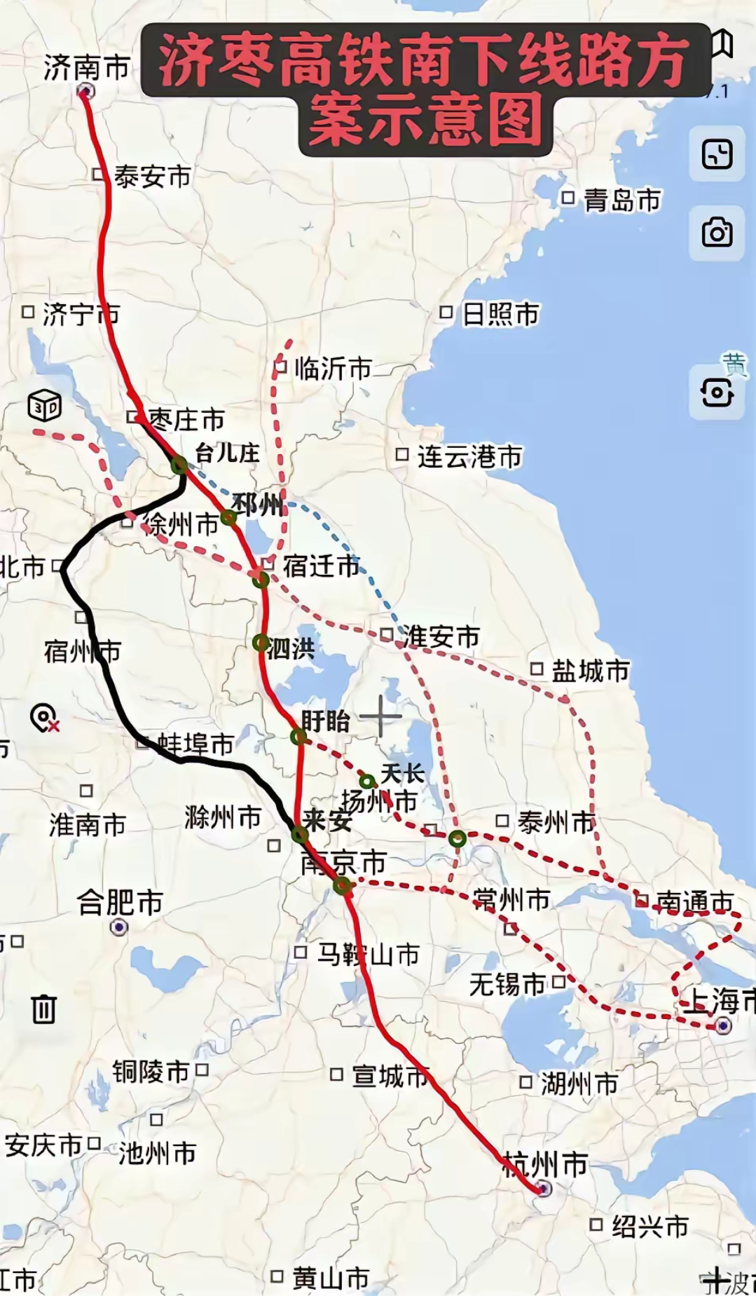 江苏高铁的中轴线,堪称江苏铁路交通的脊梁骨主线,线路走向为常州
