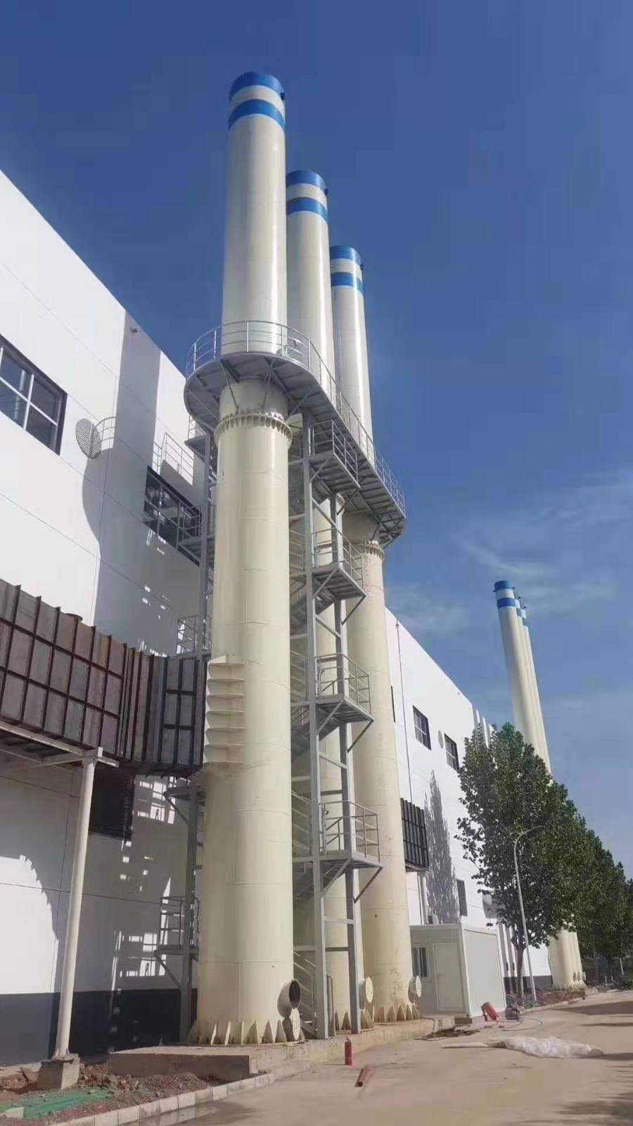 海东燃气锅炉防腐烟囱加高
