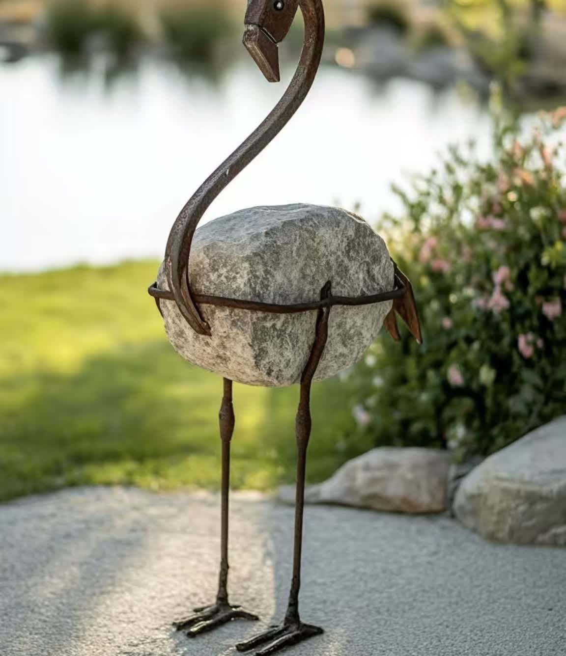 废铁与破石头组成的艺术品,让人叹为观止