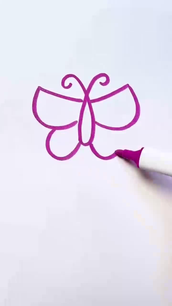 蝴蝶这样画简单易学