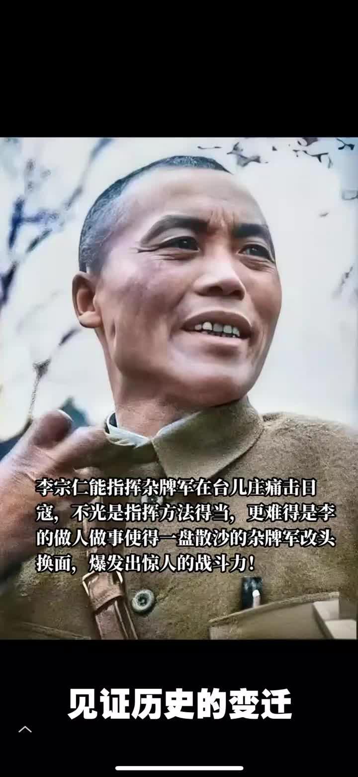李宗仁在台儿庄的表现