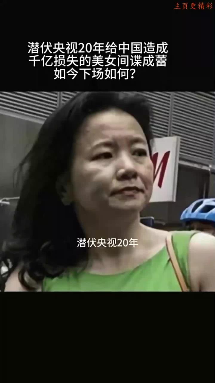 央视潜伏20年,美女间谍成蕾致中国千亿损失揭秘