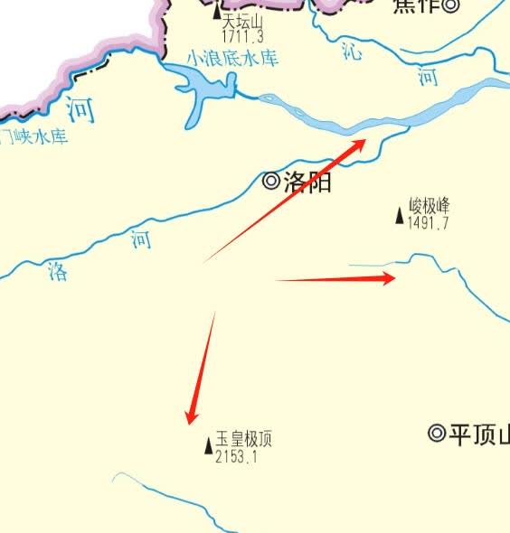 洛阳是唯一聚齐黄河,淮河,长江3大水系的城市,黄河的大支流伊洛河为主