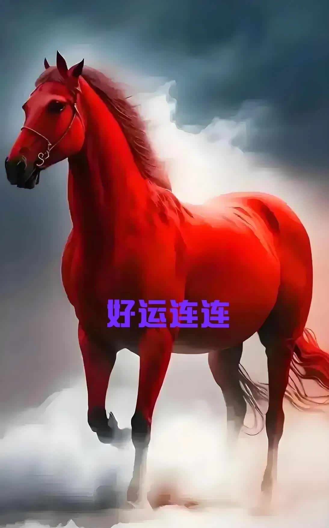 遇到红色骏马别当看不见三日内转运红红火火一马平川马到成功