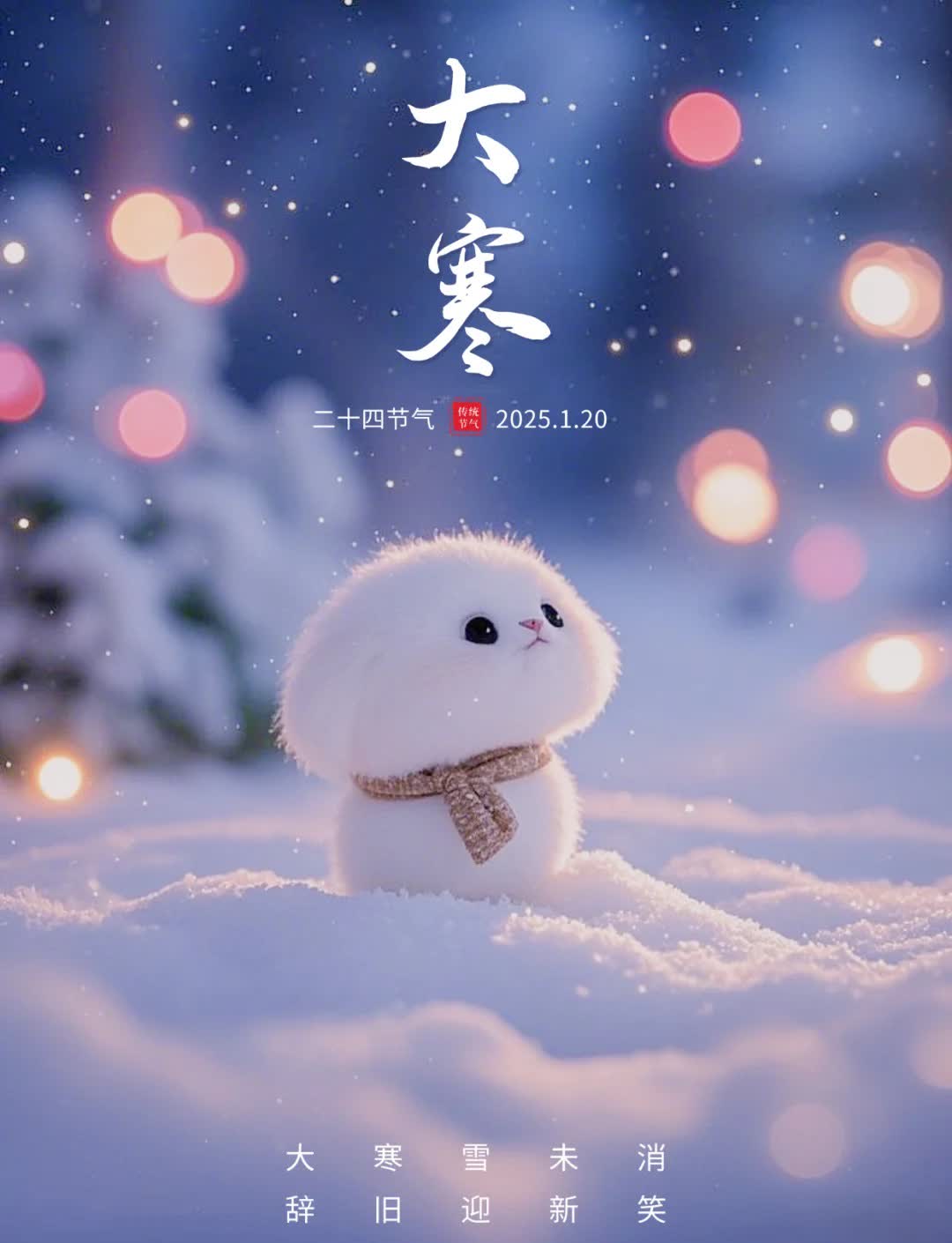 愿你在新的一年里收获更多的幸福和美好 	 ?愿你在这冰天雪地?