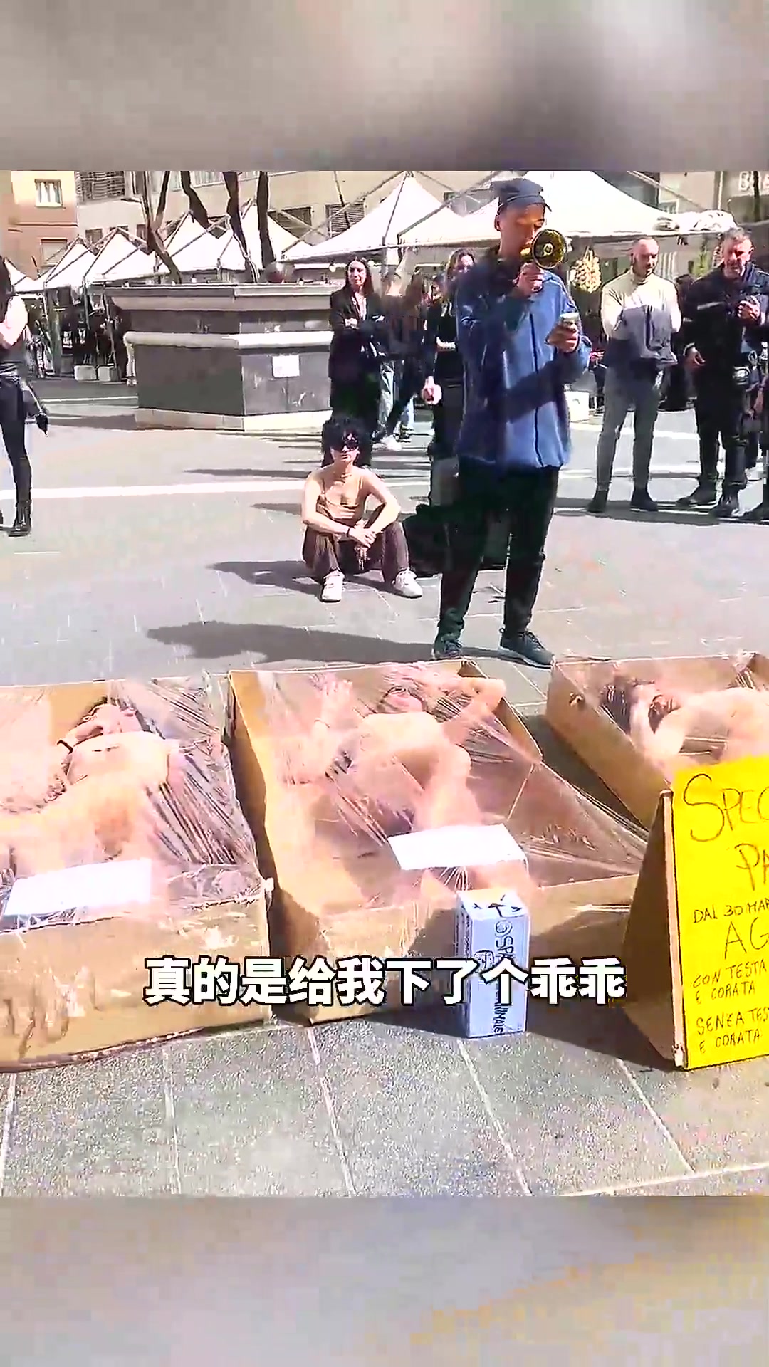 国外街头的行为艺术!