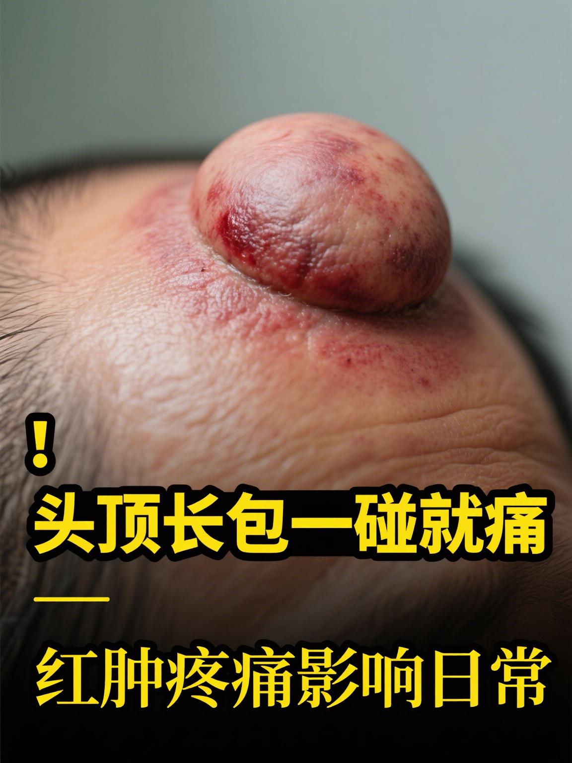 头上长了个包凸起一碰就痛