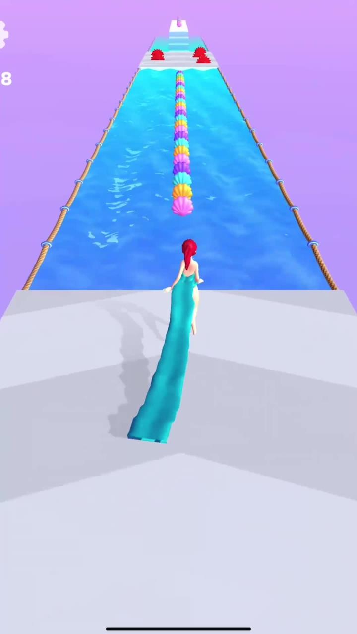 好美!小人鱼的尾巴是七彩色的?