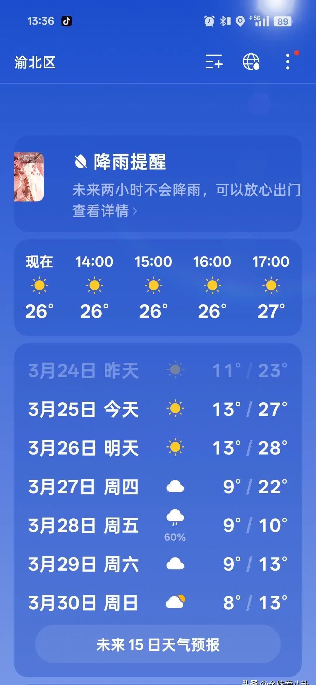 重庆南岸天气天气大全
