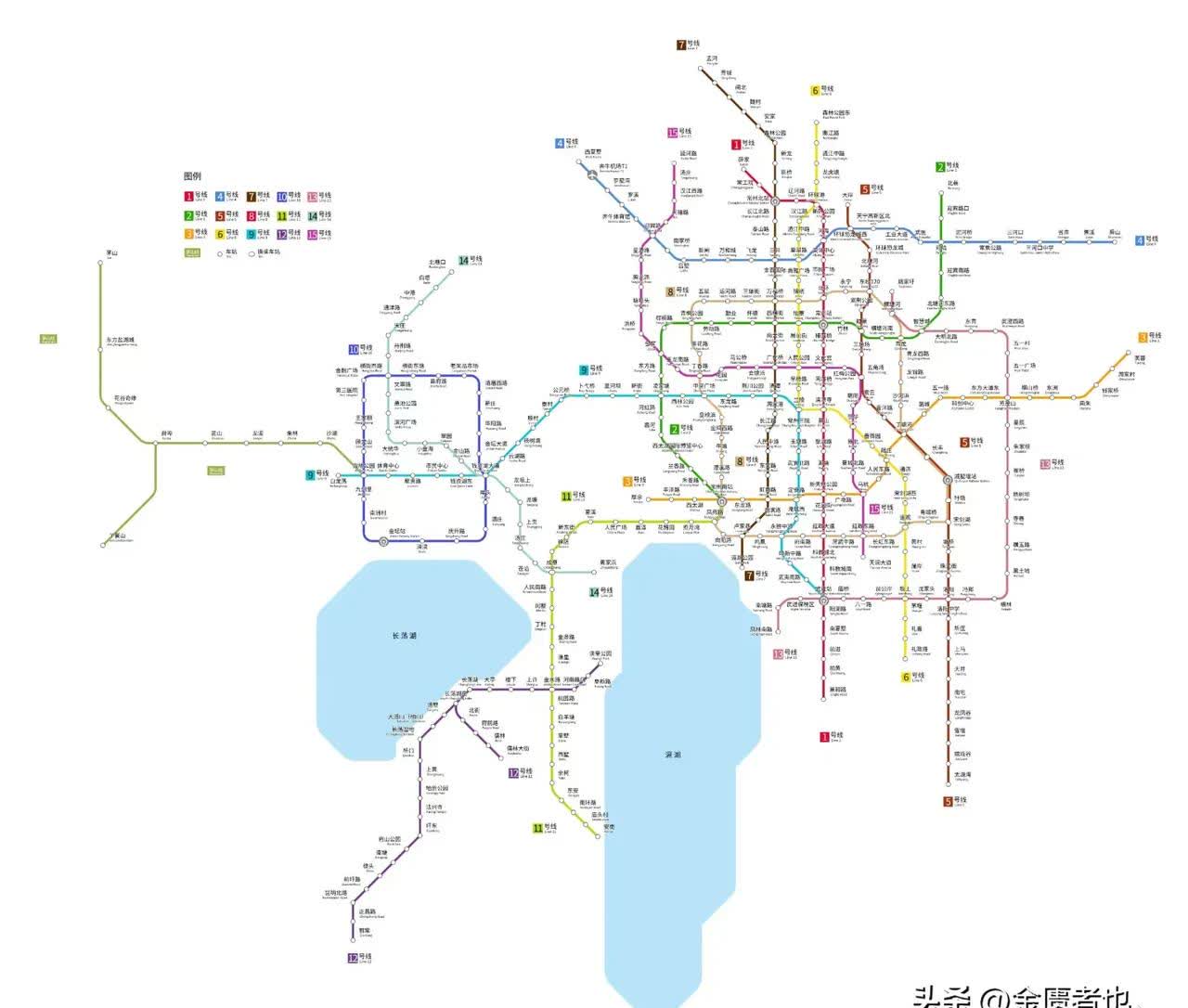 常州地铁现运营1,2两条线路,约53.99公里;在建5,6两条线路,约59
